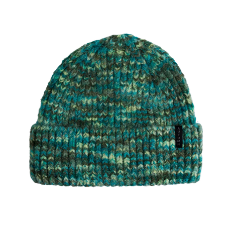 Autumn Marble Knit Beanie Teal