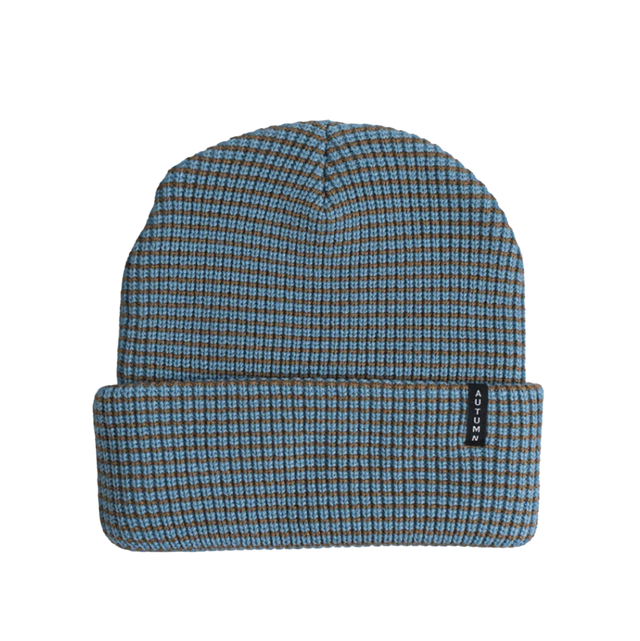 Autumn Stripe Beanie Sky