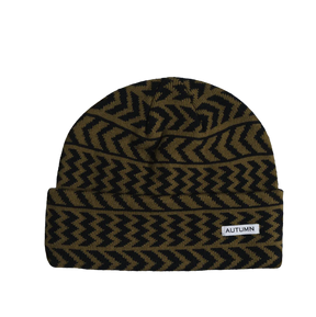 Autumn Chevron Beanie Fir