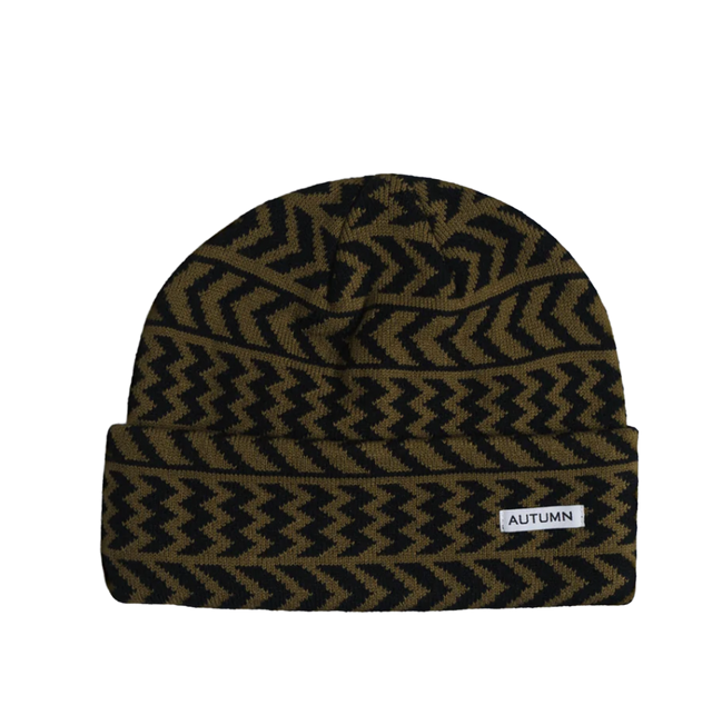 Autumn Chevron Beanie Fir