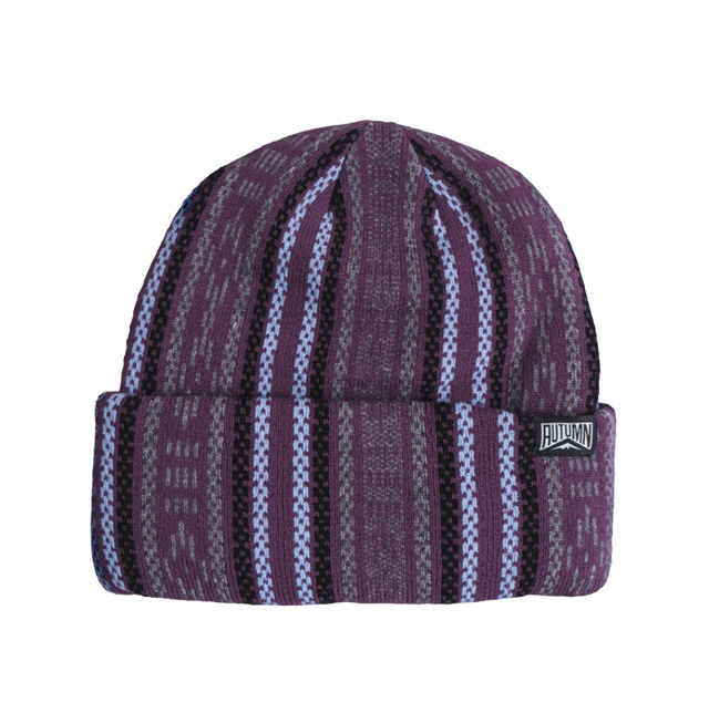 Autumn Knapsack Beanie Plum