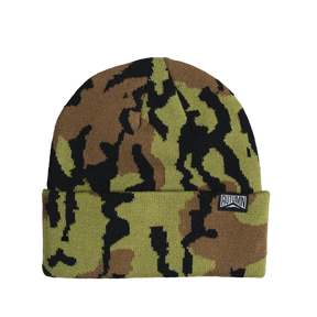 Autumn Old Growth Camo Beanie Dark Sand