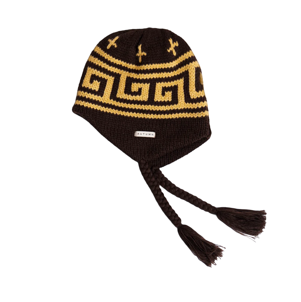 Autumn Niseko Ear Flap Beanie Chocolate