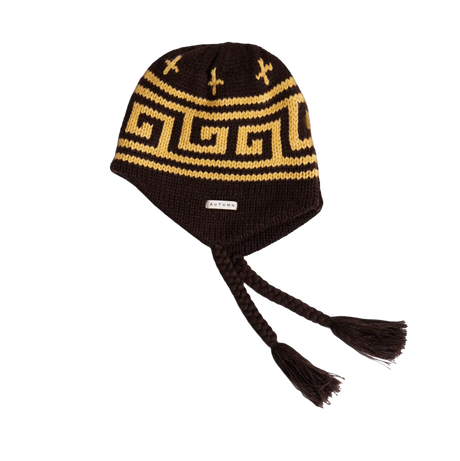 Autumn Niseko Ear Flap Beanie Chocolate