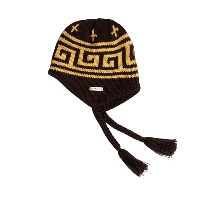 Autumn Niseko Ear Flap Beanie Chocolate
