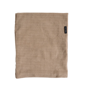 Autumn Grid Fleece Neck Gaiter Sand