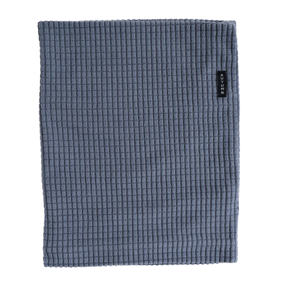 Autumn Grid Fleece Neck Gaiter Stone
