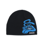 Corduroy Lynn Blue Cat Beanie Black