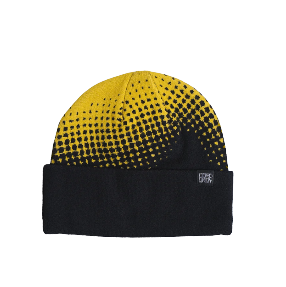 Corduroy Halftone Beanie Black