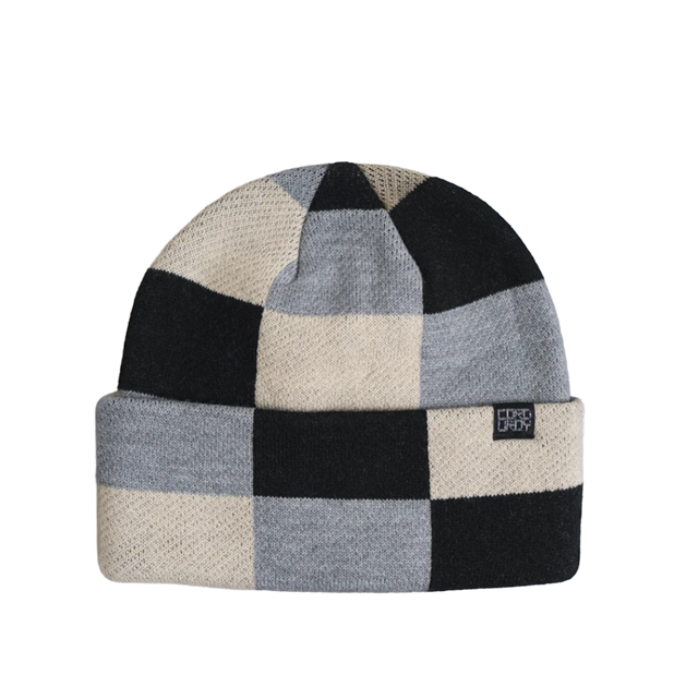 Corduroy Squared Beanie Natural