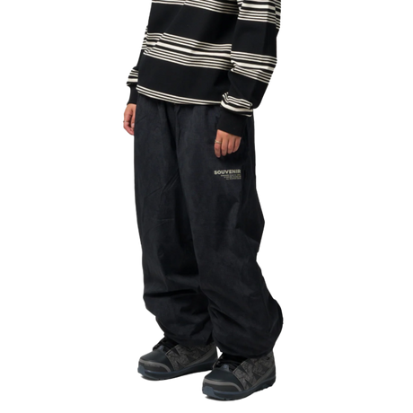 Souvenir Parachute Pants Black Print S
