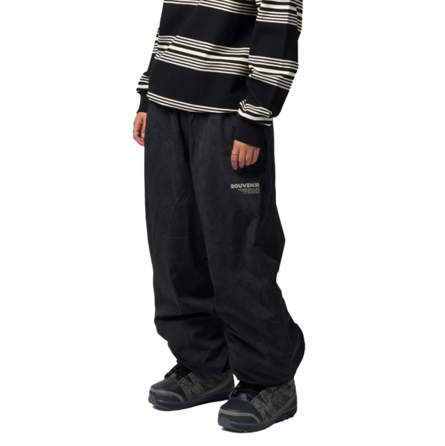 Souvenir Parachute Pants Black Print