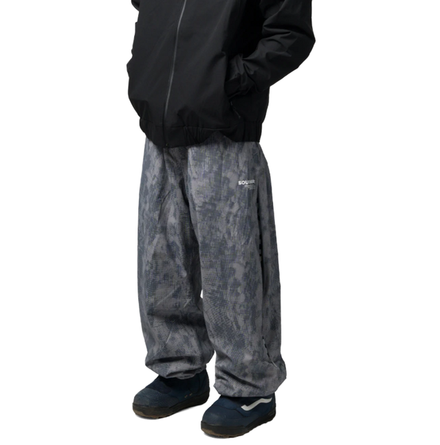 Souvenir Parachute Pants Grey Print