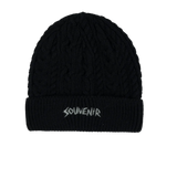 Souvenir Cable Knit Beanie Black