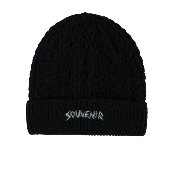 Souvenir Cable Knit Beanie Black