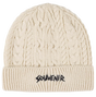 Souvenir Cable Knit Beanie White