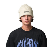 Souvenir Cable Knit Beanie White