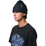 Souvenir Two Tone Rib Beanie Black