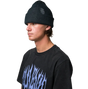 Souvenir Two Tone Rib Beanie Black