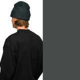 Souvenir Two Tone Rib Beanie Black