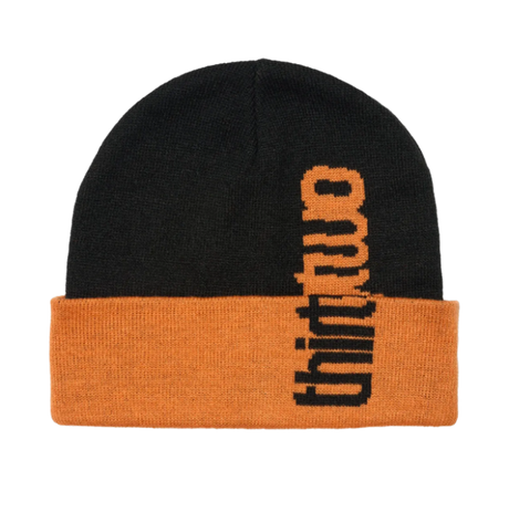 ThirtyTwo Double Overlap Beanie Black Orange