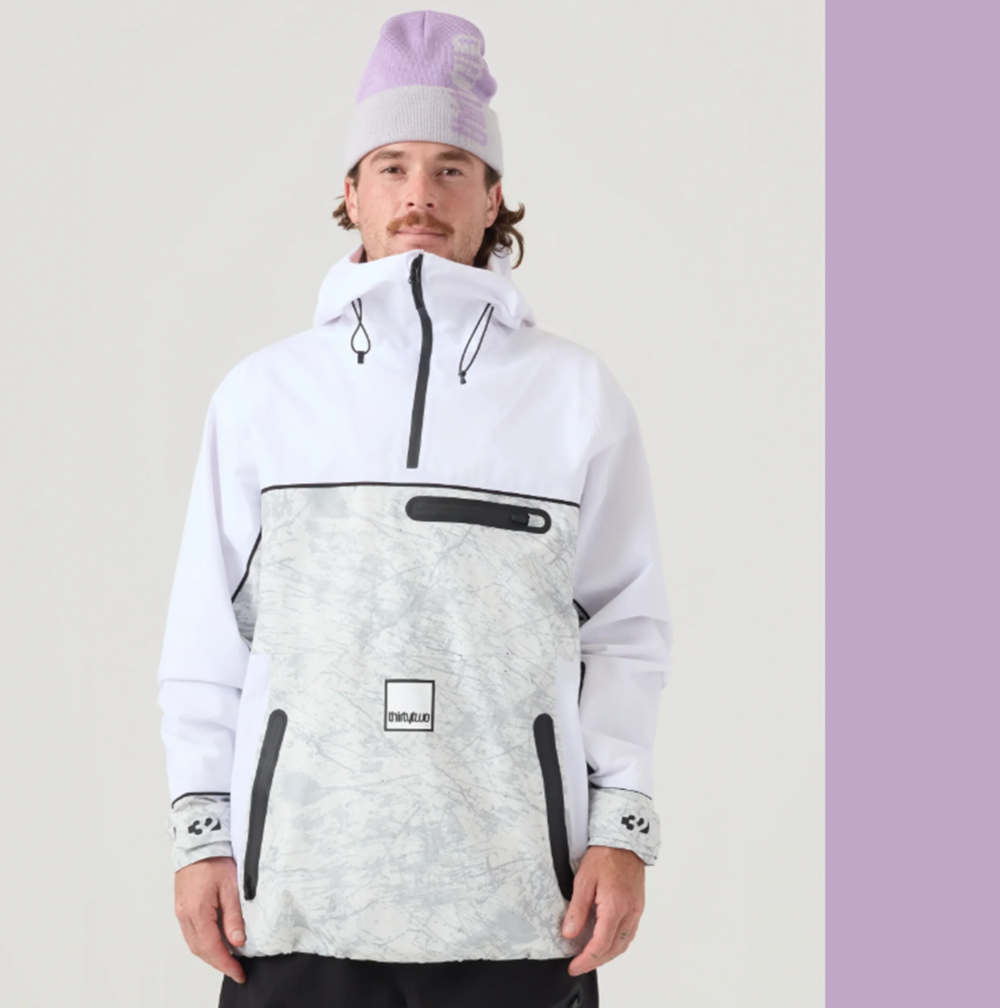 ThirtyTwo 32 Light Anorak Black White