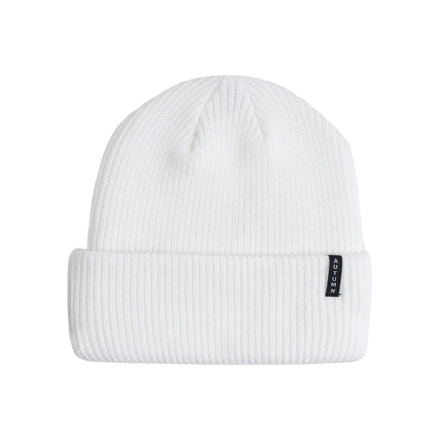 Autumn Select Solid Beanie White