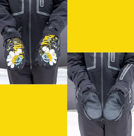 ThirtyTwo 32 Corp Mitts 2027 Black Yellow L/XL