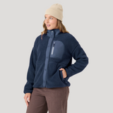Roxy Axel Bonded Sherpa Jacket Mood Indigo