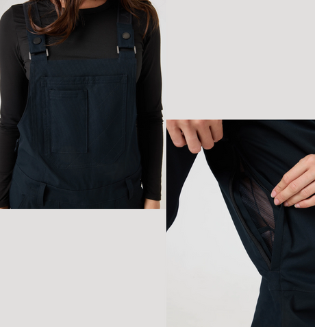 Roxy RideOut Snow Bibs Black