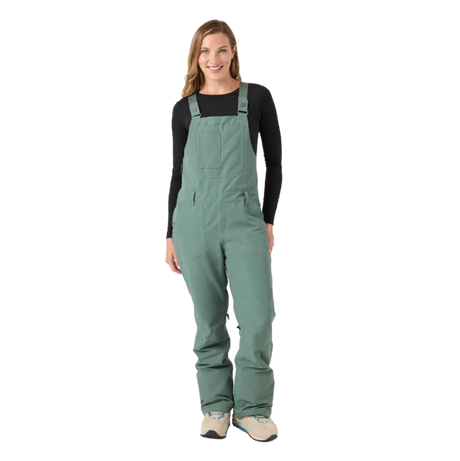 Roxy RideOut Snow Bibs Duck Green