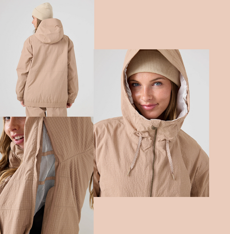 Roxy Downtown Anorak Snow Jacket Chanerelle