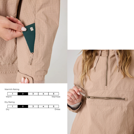 Roxy Downtown Anorak Snow Jacket Chanerelle