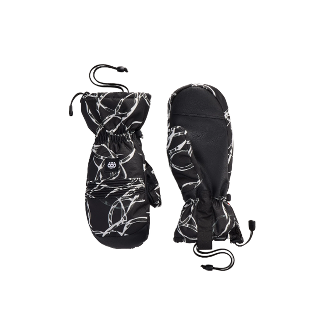 686 Lander Mitts Black Wire