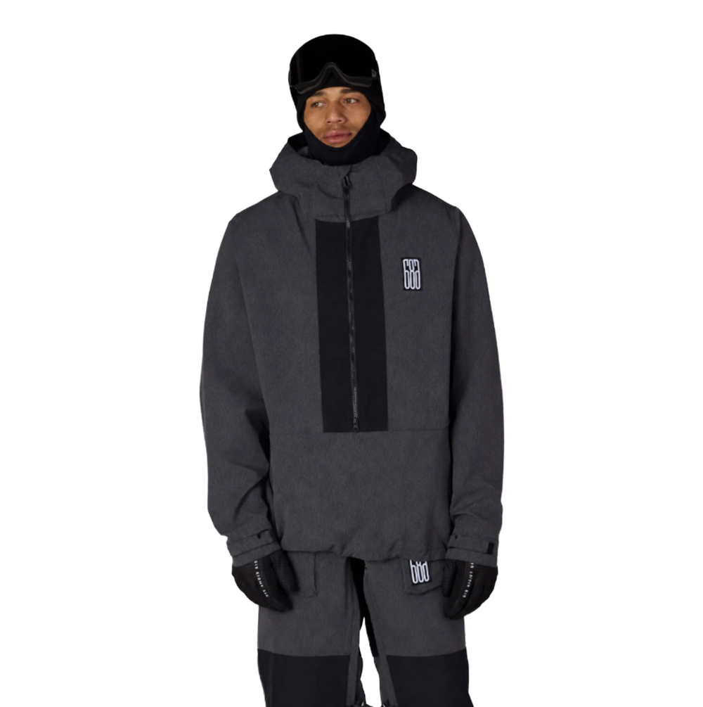 686 Ghost 2.5L Anorak Jacket Black Denim M