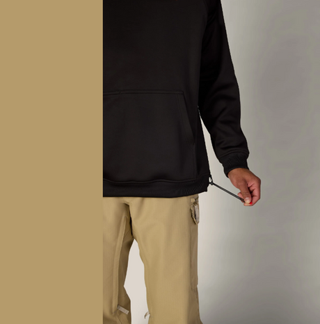 686 Bonded Fleece Hoody Black Red