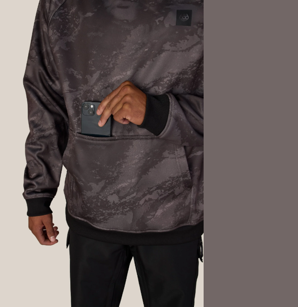 686 Bonded Fleece Hoody Charcoal Hemisphere