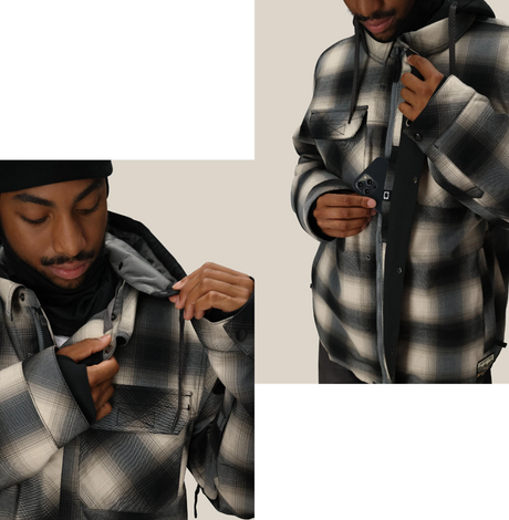 686 Woodland Insulated Jacket Limestone Plaid