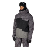 686 Geo Insulated Jacket Charcoal Hemisphere Block M