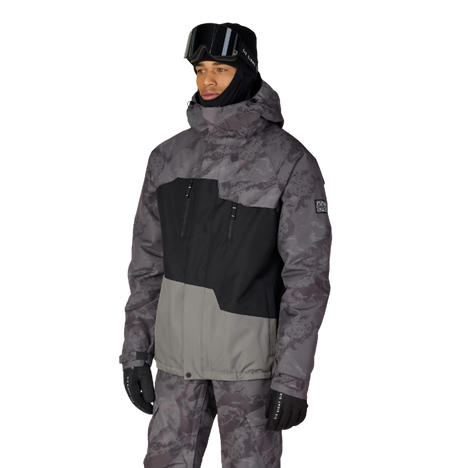 686 Geo Insulated Jacket Charcoal Hemisphere Block XL