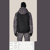 686 Geo Insulated Jacket Charcoal Hemisphere Block