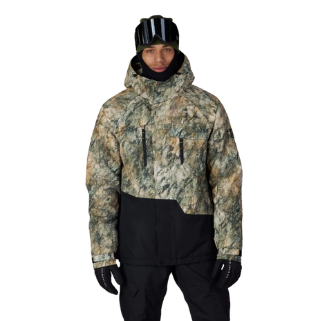 686 Geo Insulated Jacket Khaki Color Block M