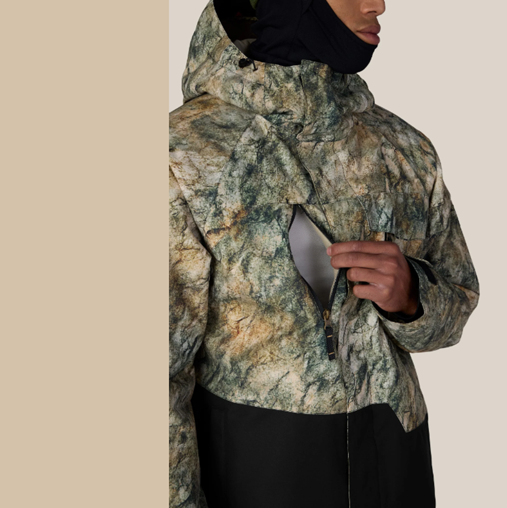 686 Geo Insulated Jacket Khaki Color Block