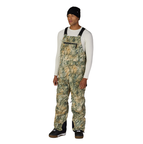 686 Hot Lap Insulated Bibs Khaki Grunge M