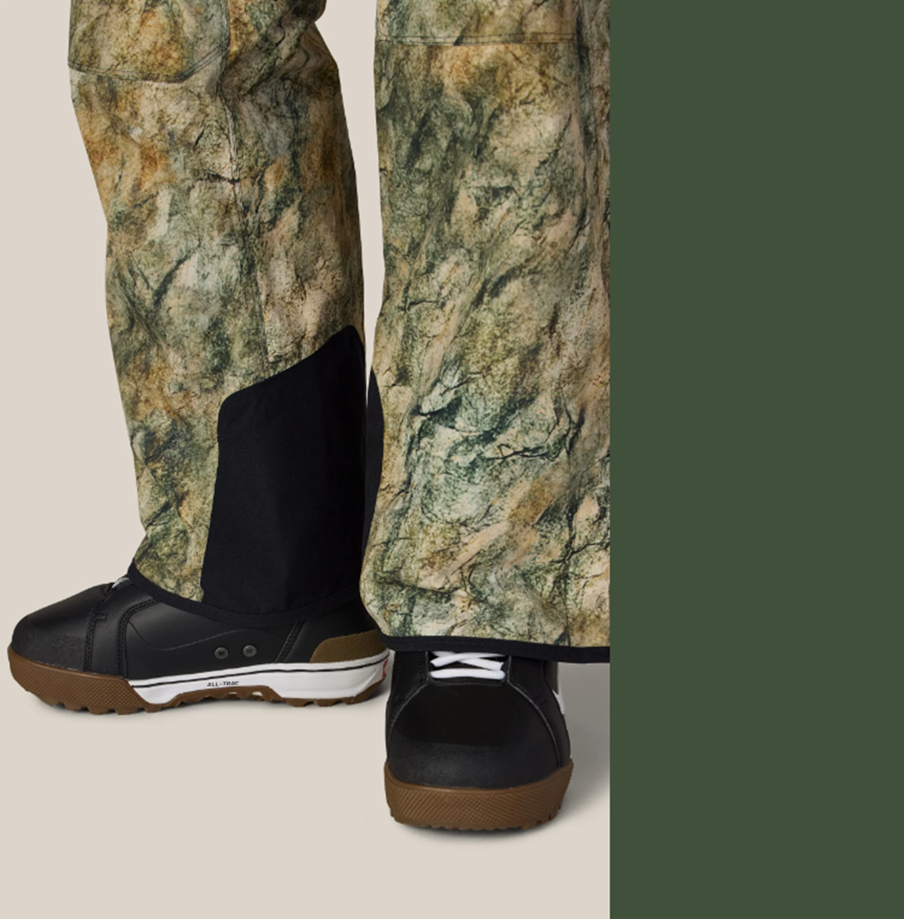 686 Hot Lap Insulated Bibs Khaki Grunge