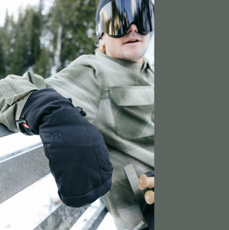 686 Linear Mitts GoreTex Black Camo XL