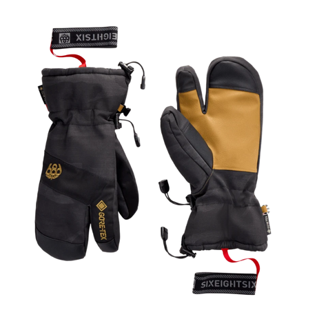 686 Linear Trigger Mitts GoreTex Black Camo Medium