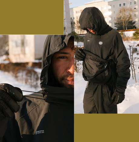 686 Windstopper Pullover Jacket Black