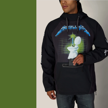 686 Metallica Waterproof Hoody Metallica Black