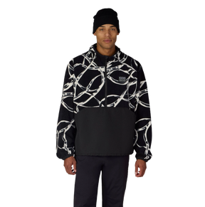 686 One Fleece Anorak Jacket Black Color Block